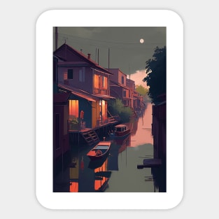 Bangkong River Watercolor Sticker